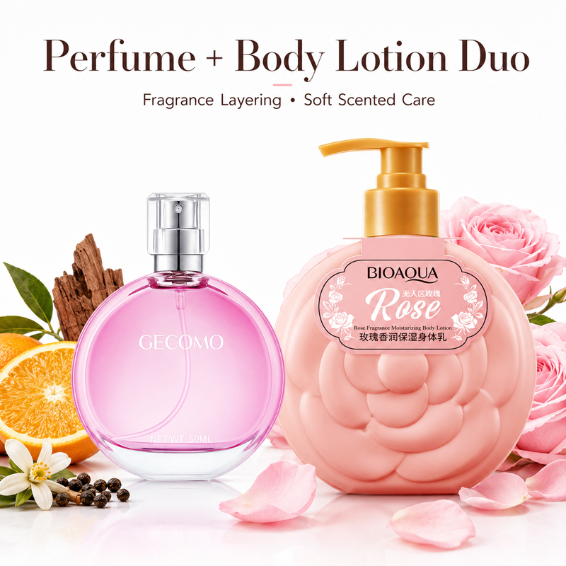Набор женской парфюмерии GECOM – обзор и цена Perfume Fragrance Body Lotion