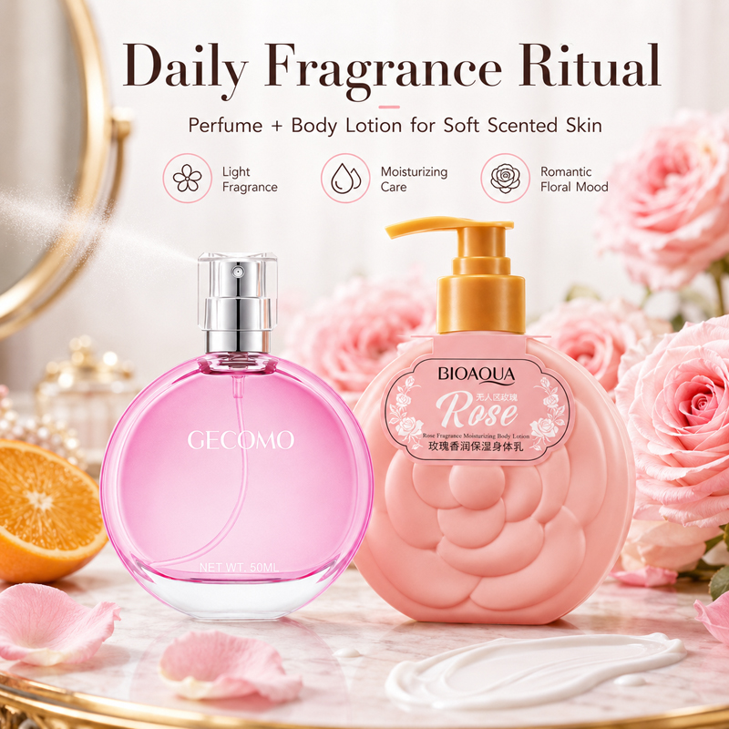 Набор женской парфюмерии GECOM – обзор и цена Perfume Fragrance Body Lotion